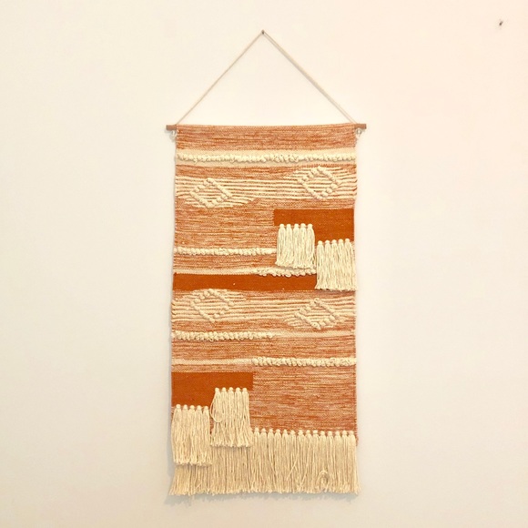 Madison Other - Woven Orange & Cream Wall Hanging